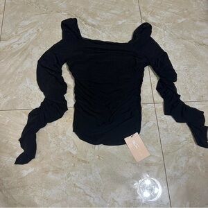 Black Long Sleeve Top